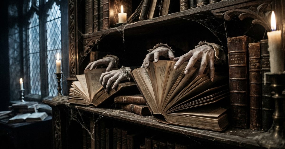 Horror soprannaturale: casa infestata con nebbia e luce spettrale, classici del terrore