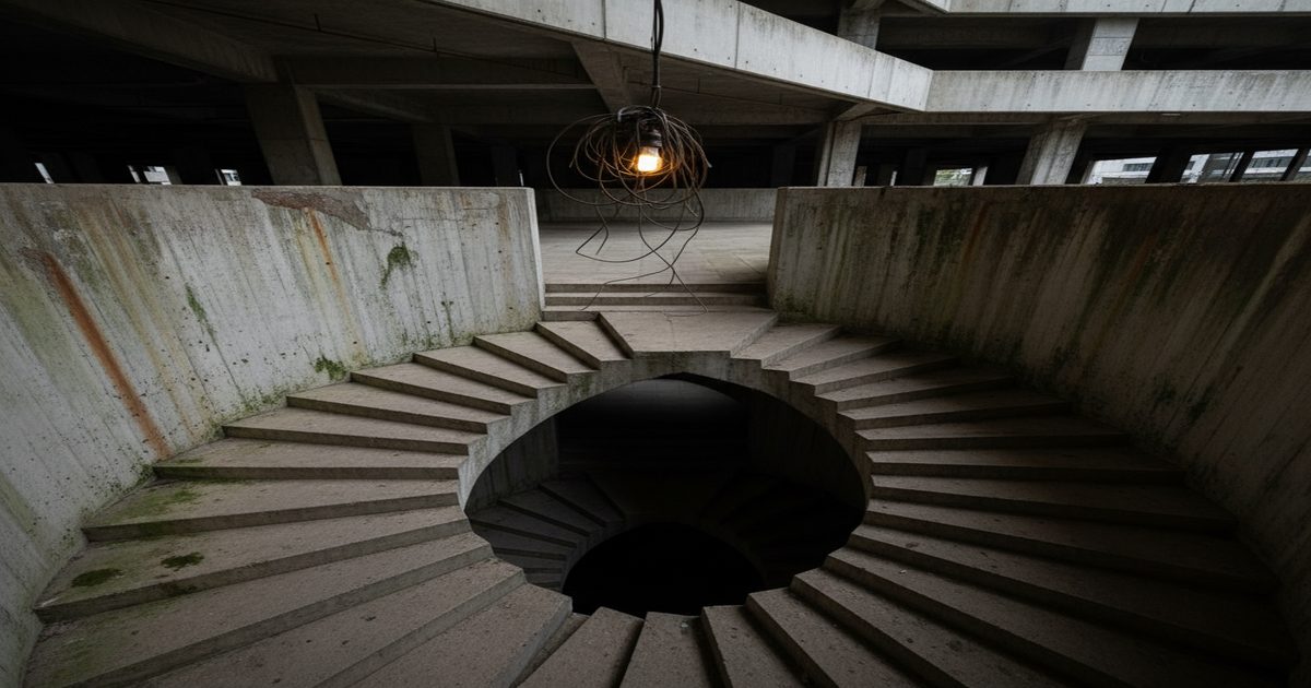 scala brutalista buia liminal space orrore horror spazio liminale